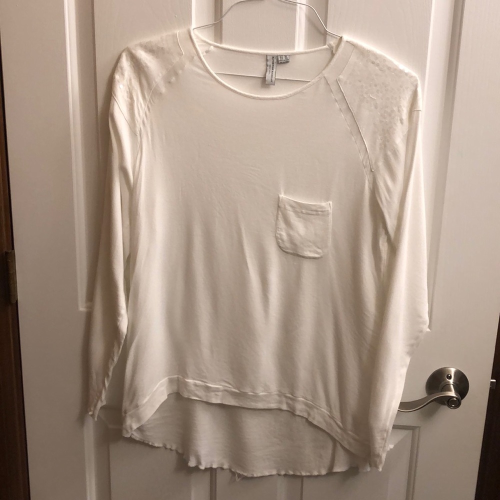 Hi-Lo Tunic w/ sequins shoulder